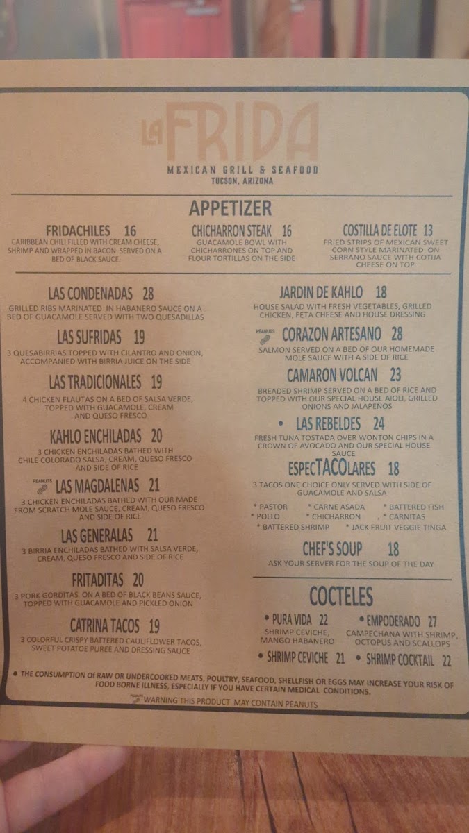 La Frida Mexican Grill & Seafood Photo Menu 4