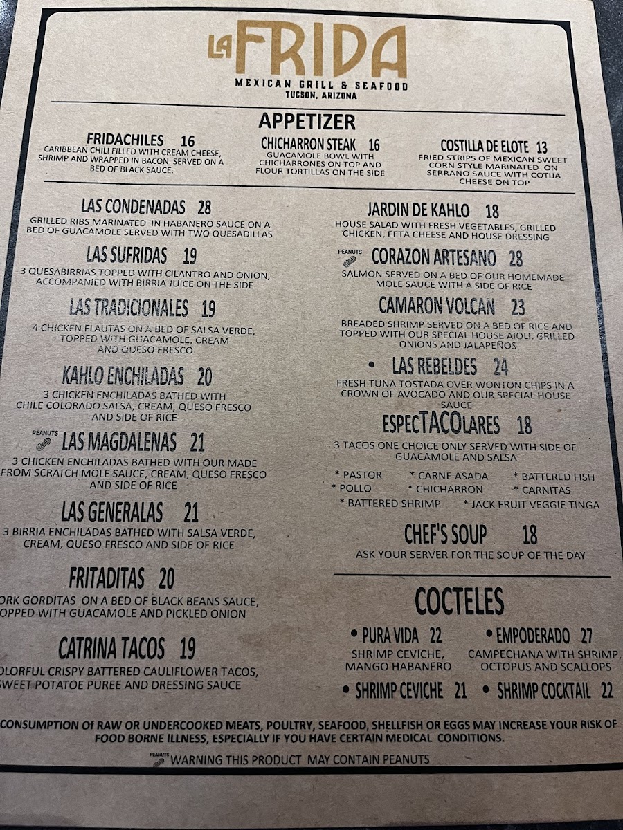 La Frida Mexican Grill & Seafood Photo Menu 8