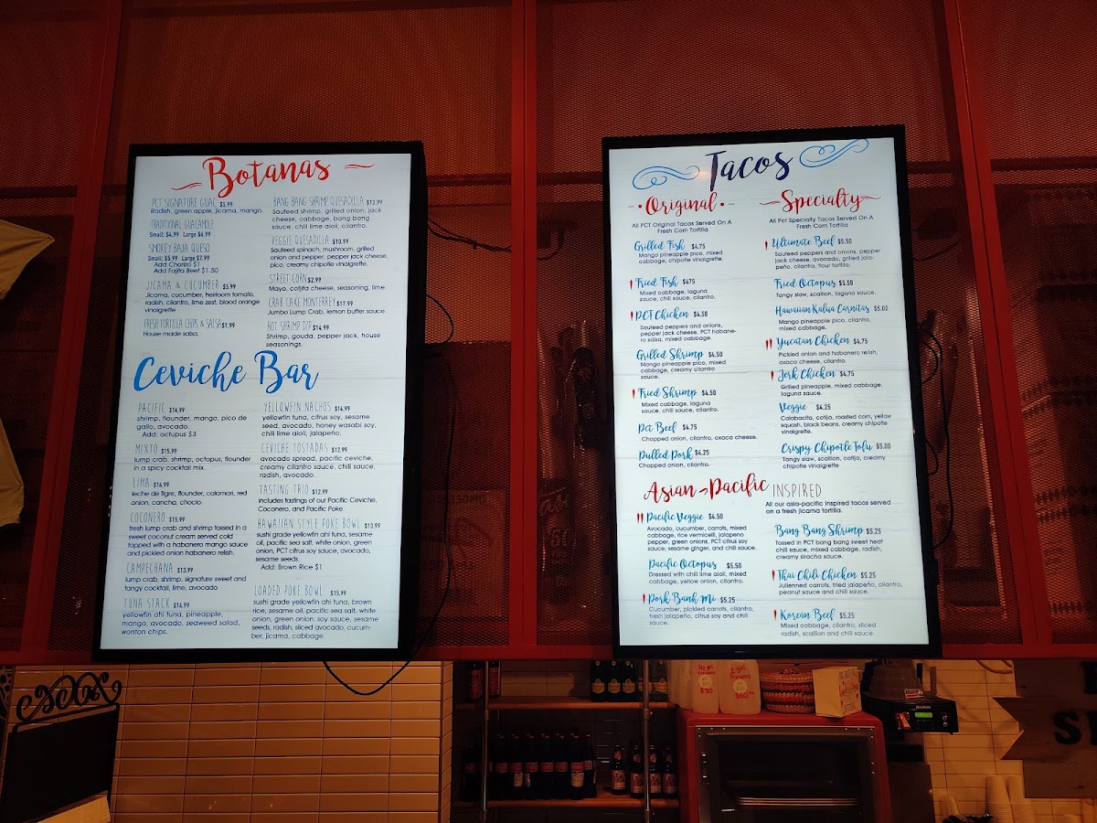 Pacific Coast Tacos Photo Menu 6