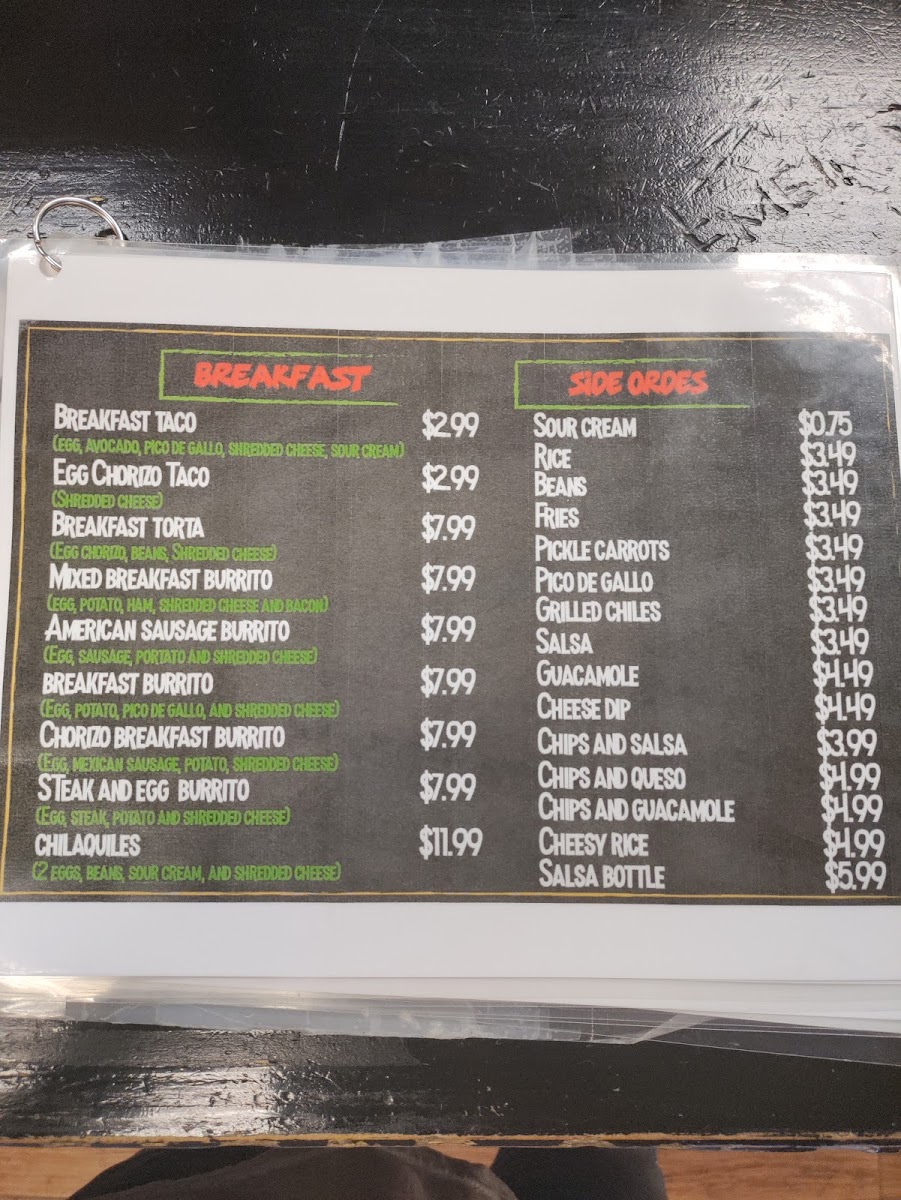 Que Pasa Tacos Photo Menu 10