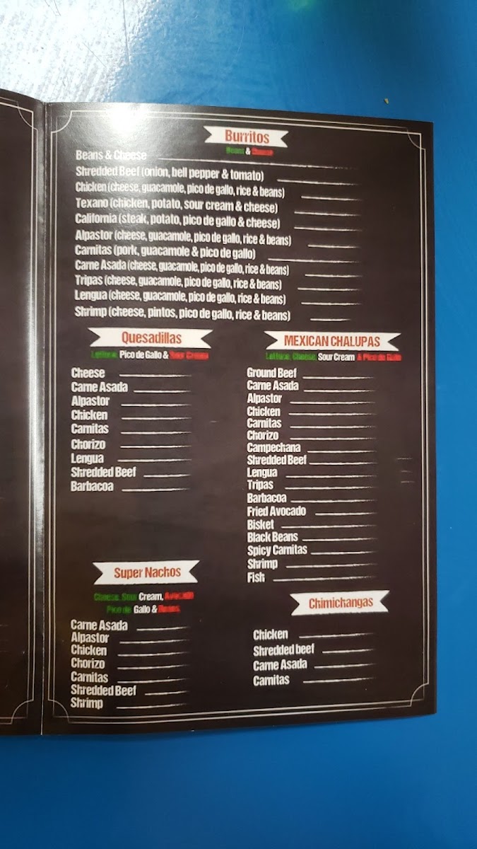 Que Pasa Tacos Photo Menu 4