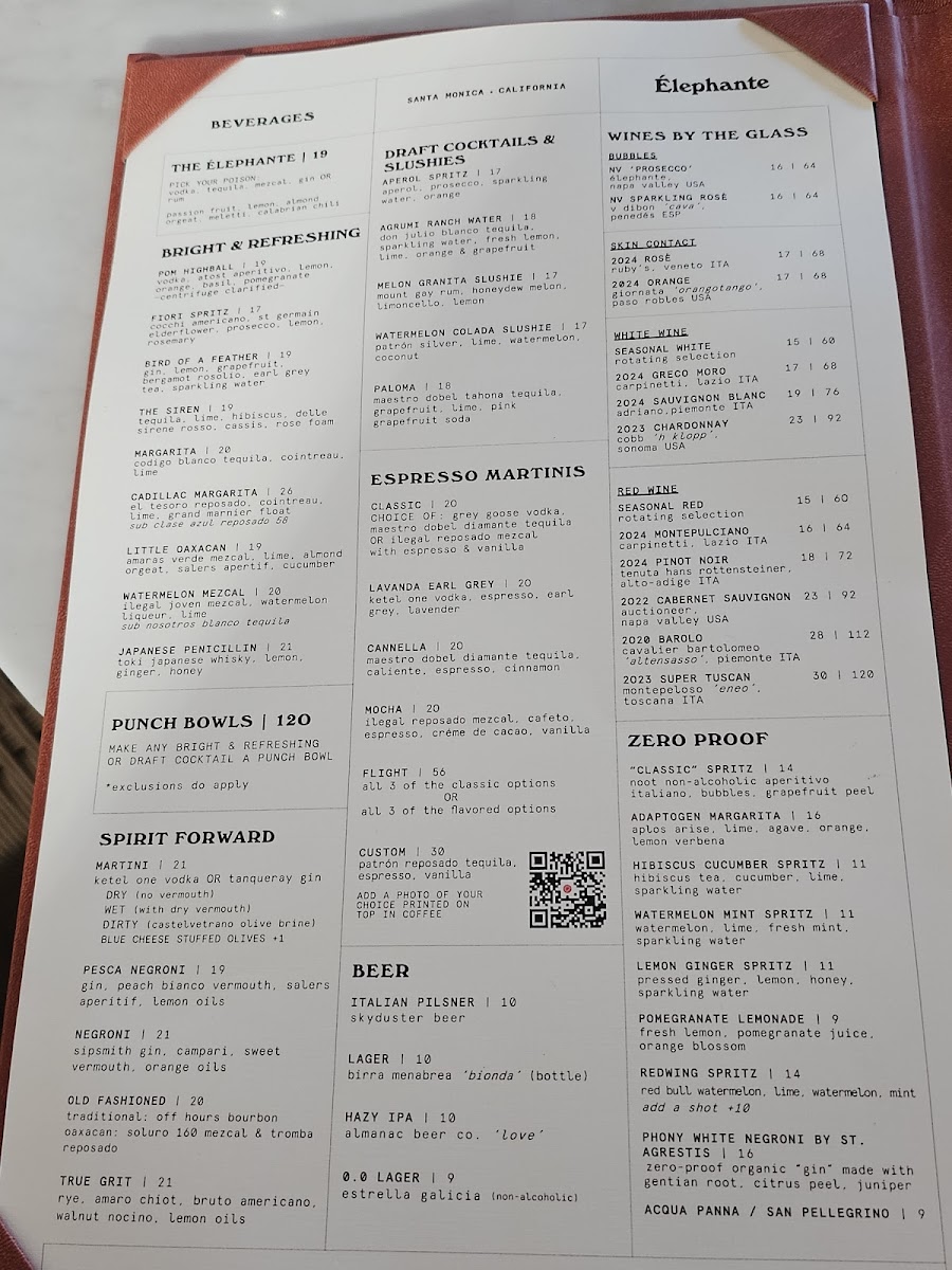 Élephante Photo Menu 1