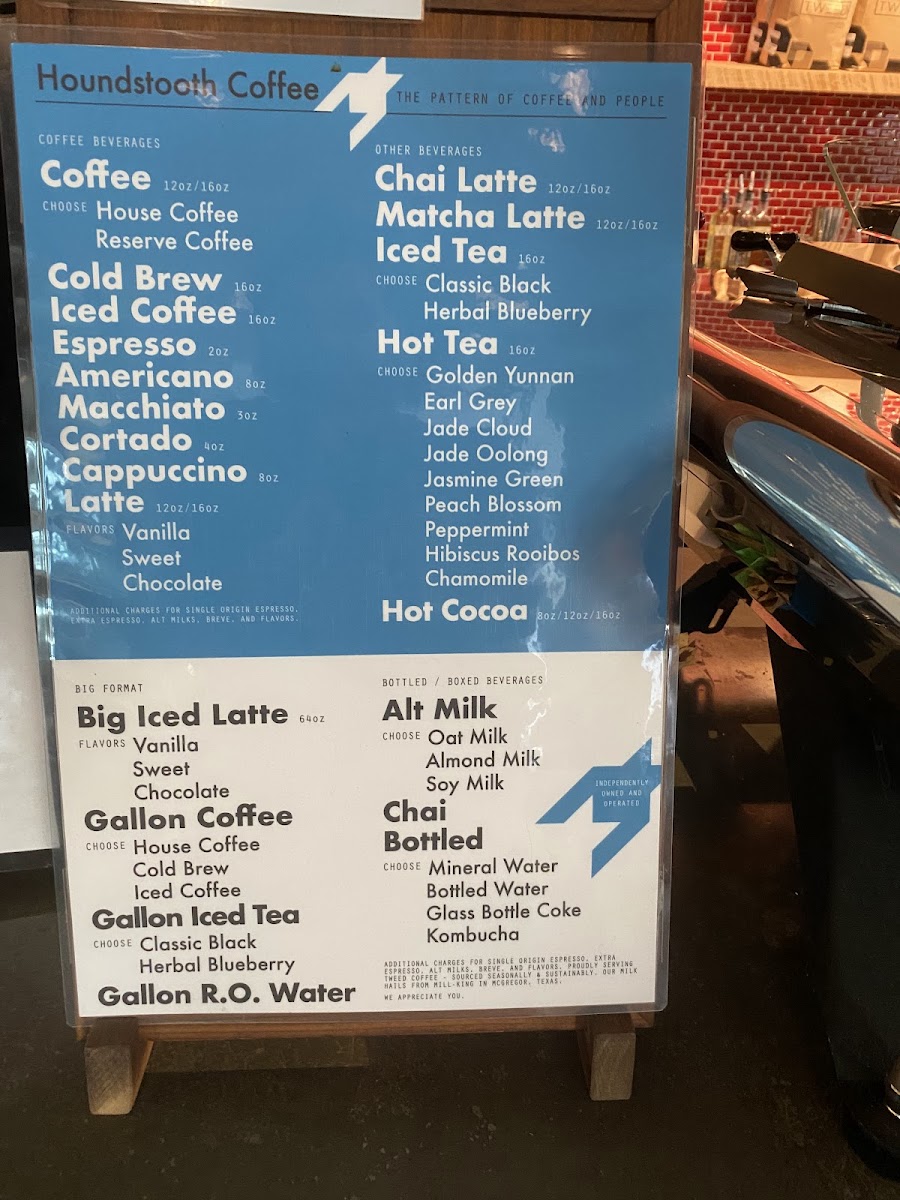 Houndstooth Coffee Photo Menu 7