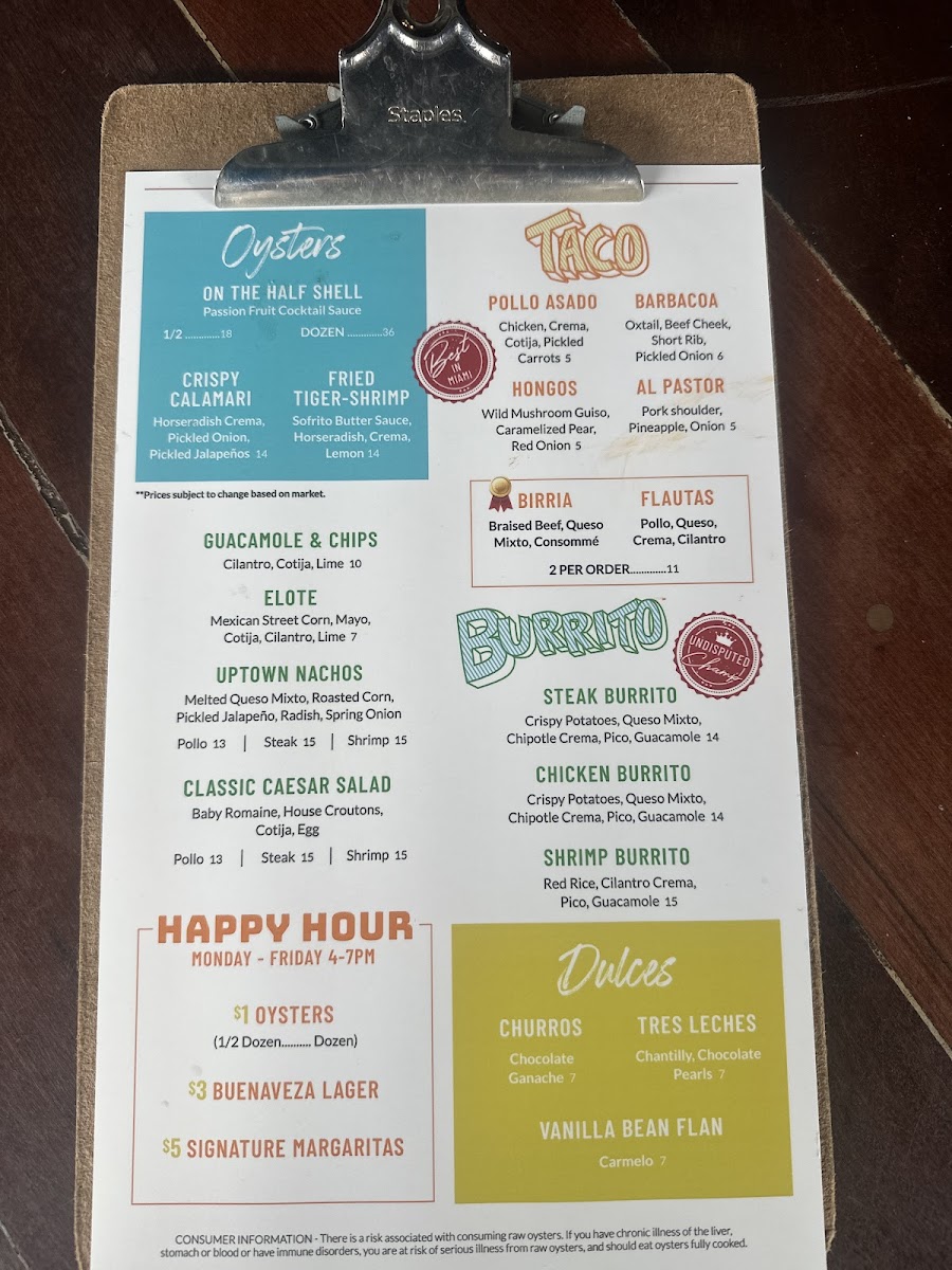 Uptown 66 Photo Menu 6