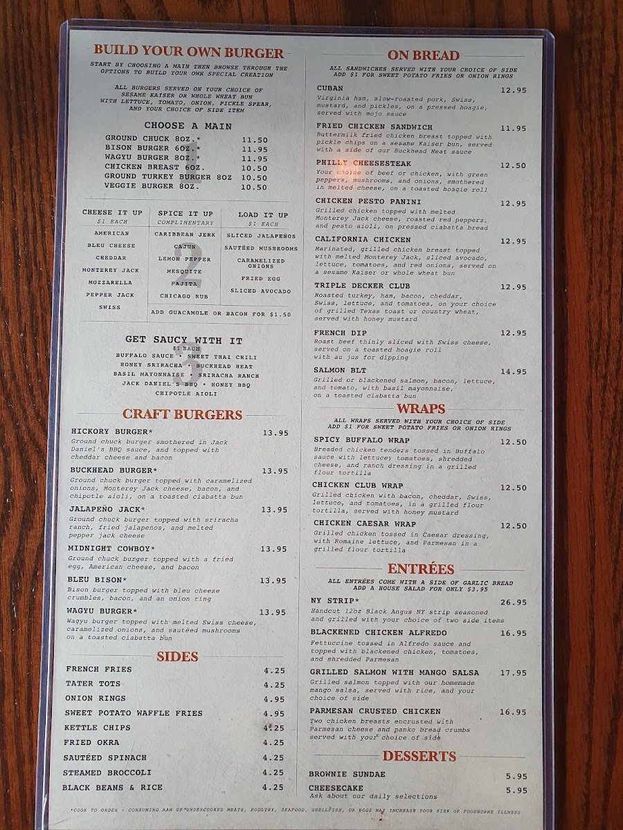 The Bucket Shop Cafe Photo Menu 7