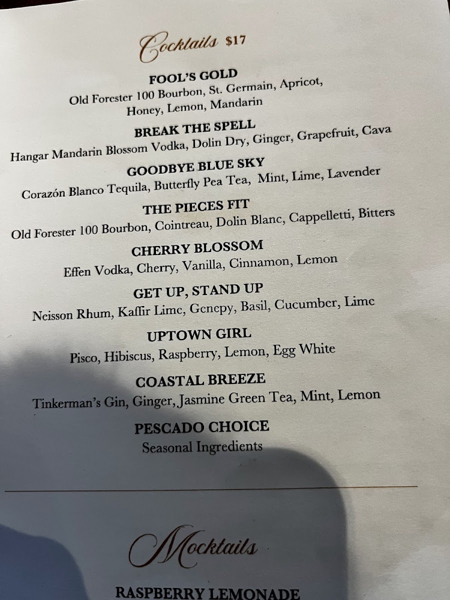 Pescado Seafood Grill & Rooftop Bar Photo Menu 9