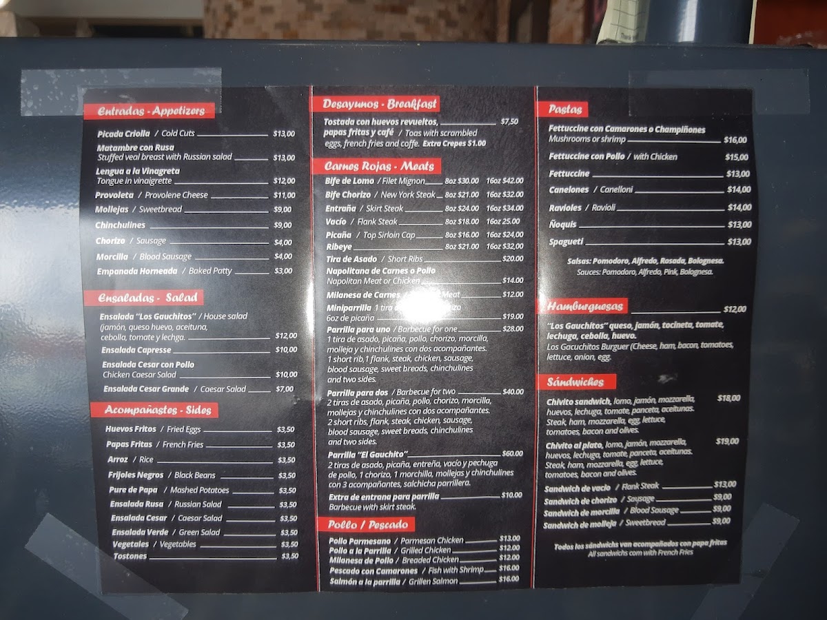 Los Gauchitos Photo Menu 10