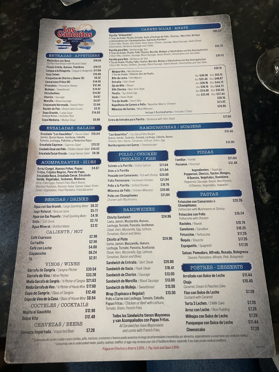 Los Gauchitos Photo Menu 3