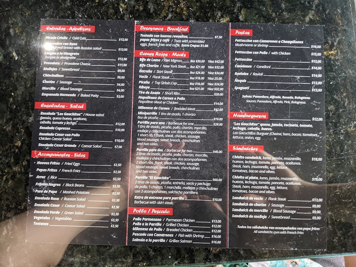 Los Gauchitos Photo Menu 6
