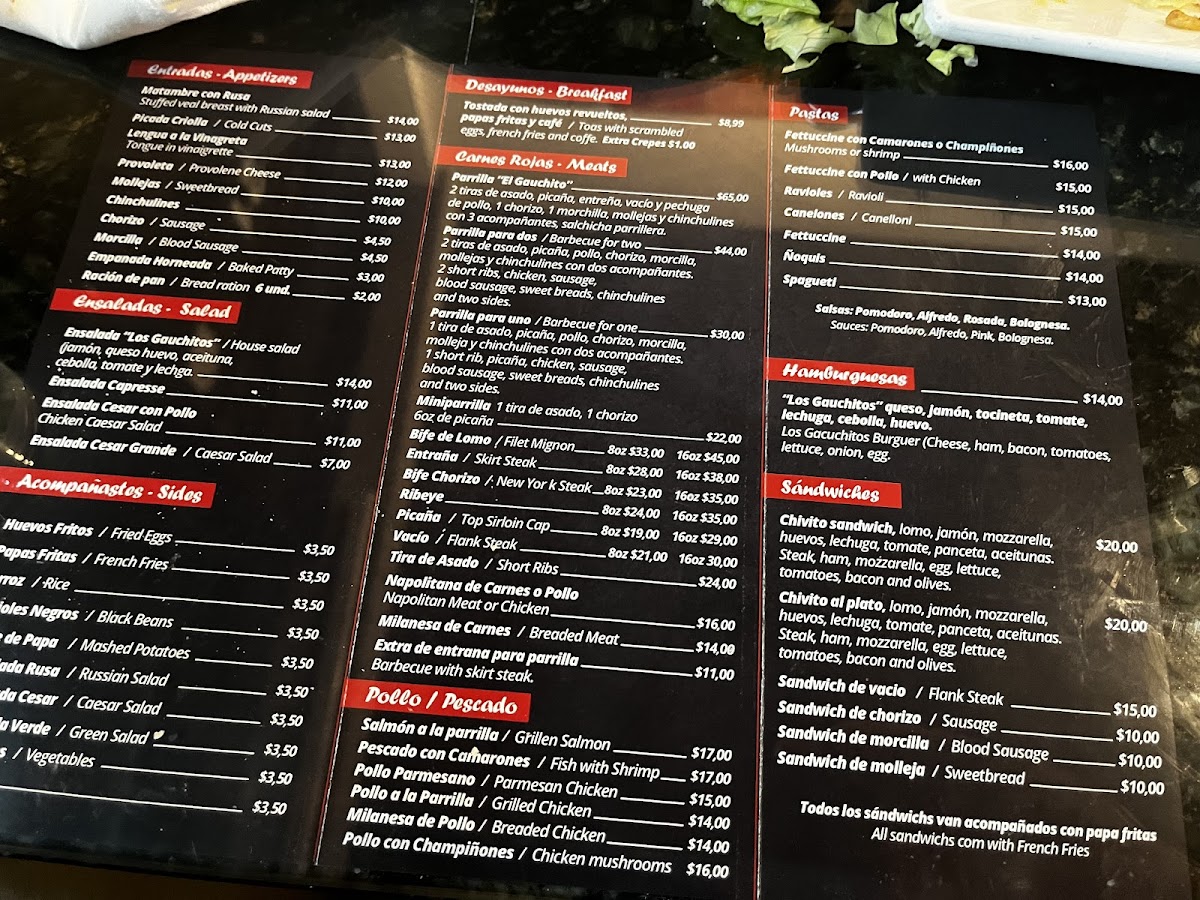 Los Gauchitos Photo Menu 8