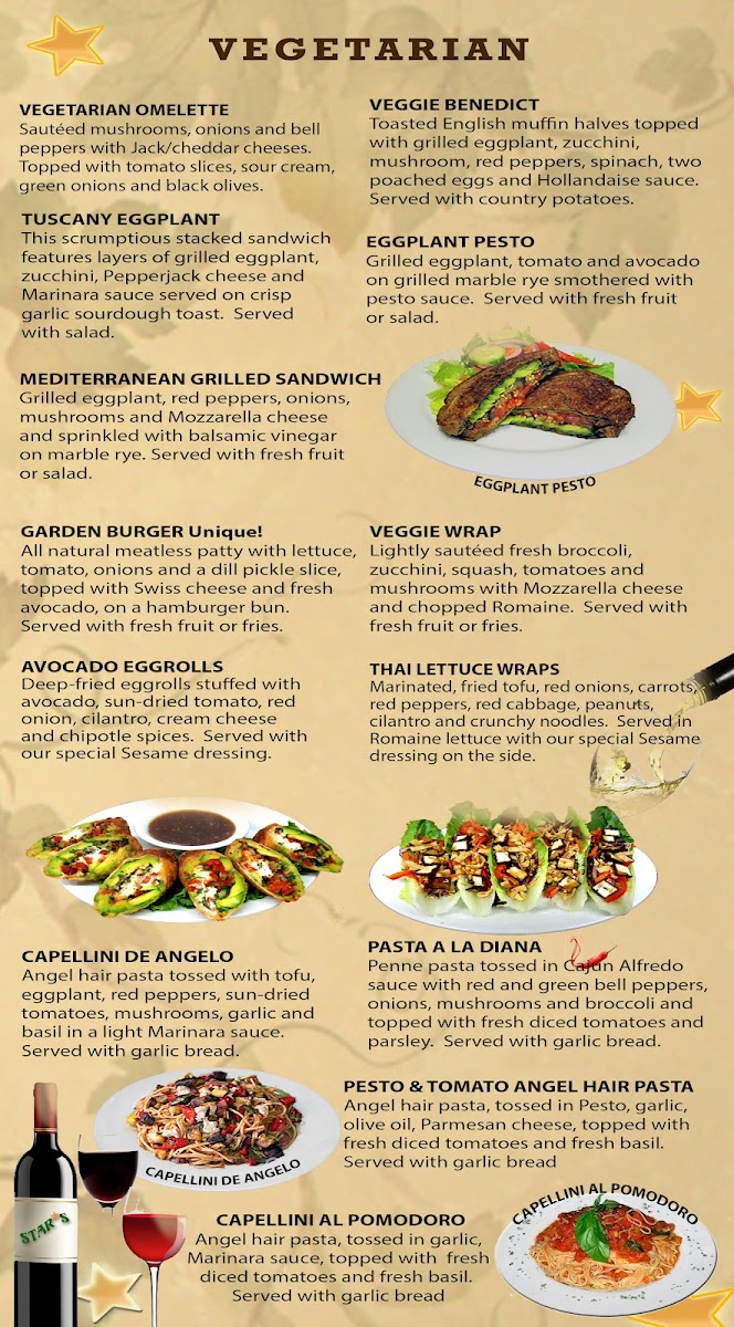 Stars Restaurant Photo Menu 2