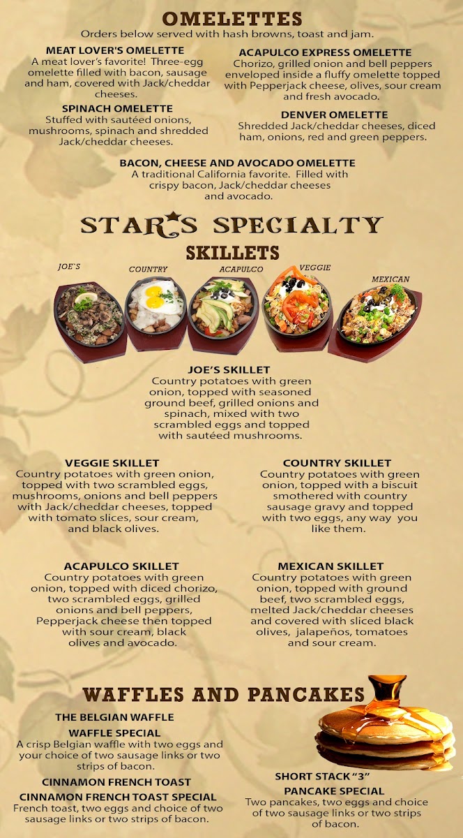 Stars Restaurant Photo Menu 5