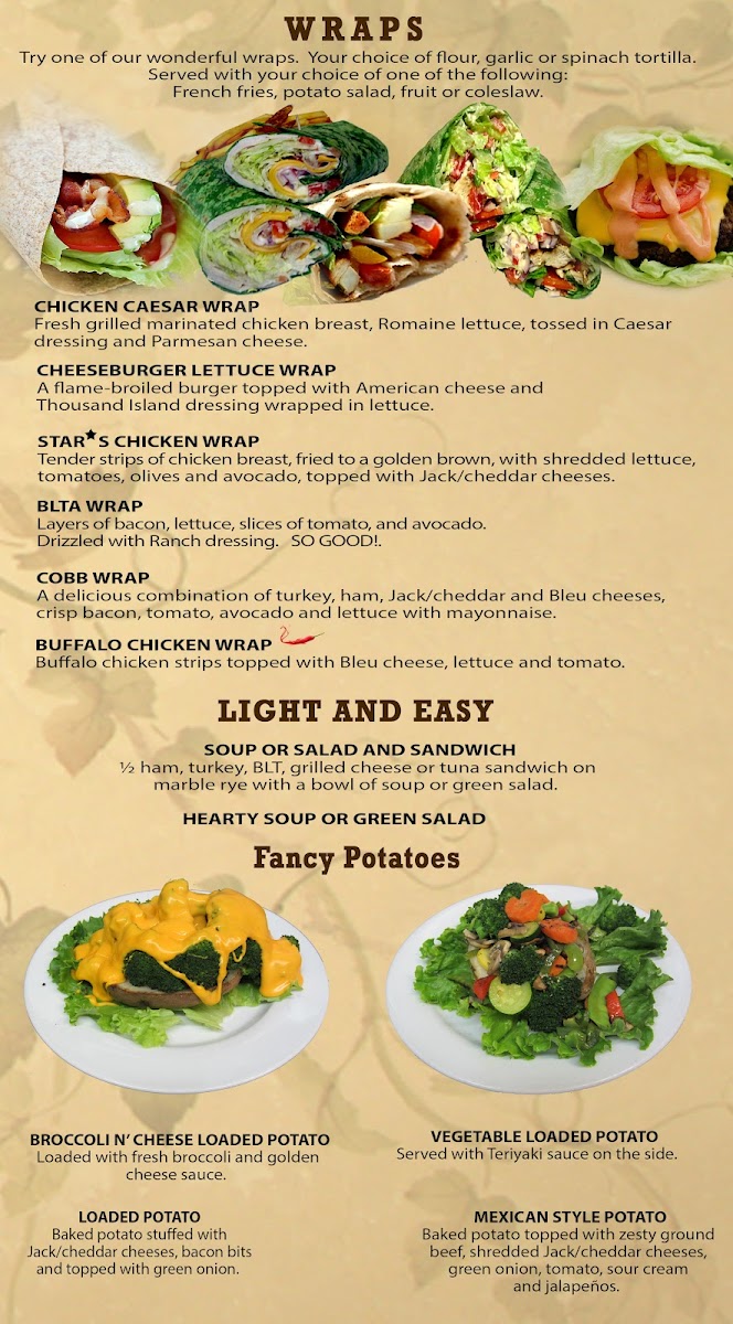 Stars Restaurant Photo Menu 6