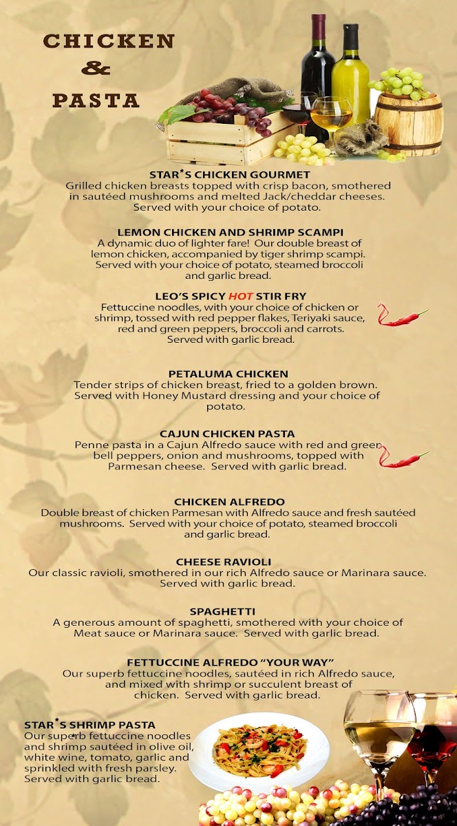 Stars Restaurant Photo Menu 9