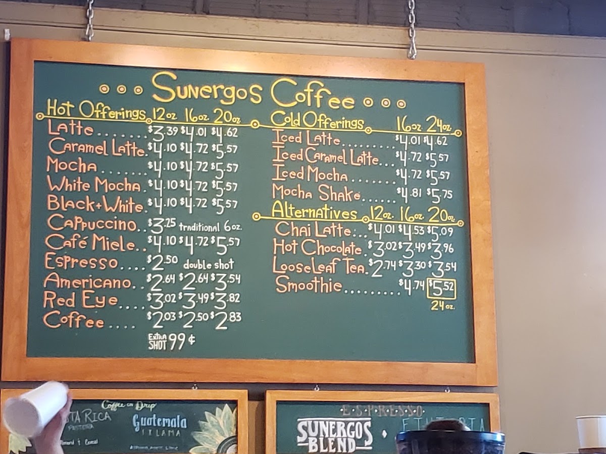Sunergos Coffee Photo Menu 4