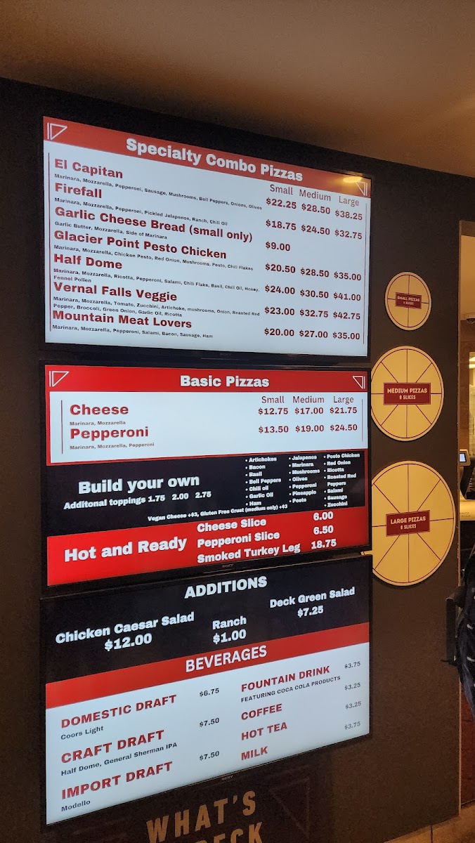 Curry Village Pizza Deck Photo Menu 7