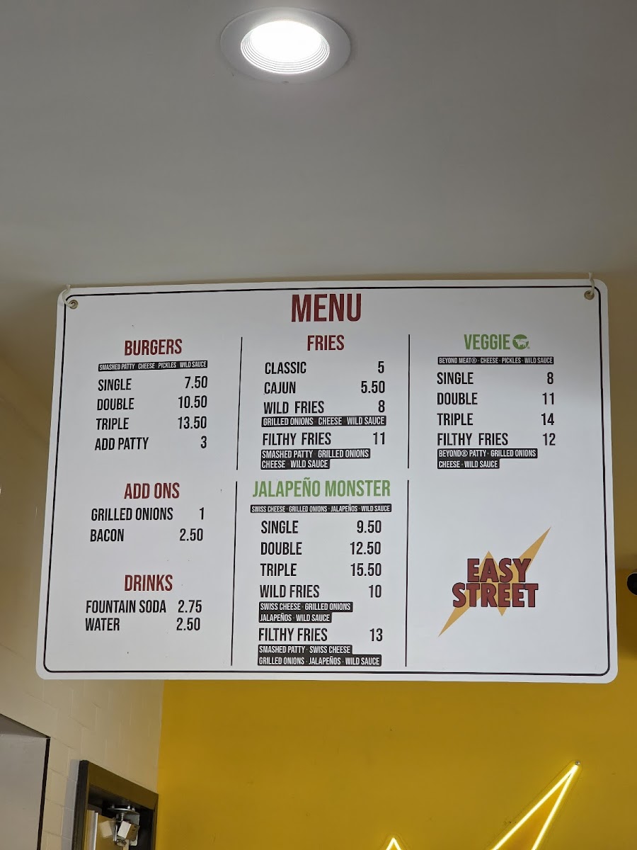 Easy Street Burgers Photo Menu 3