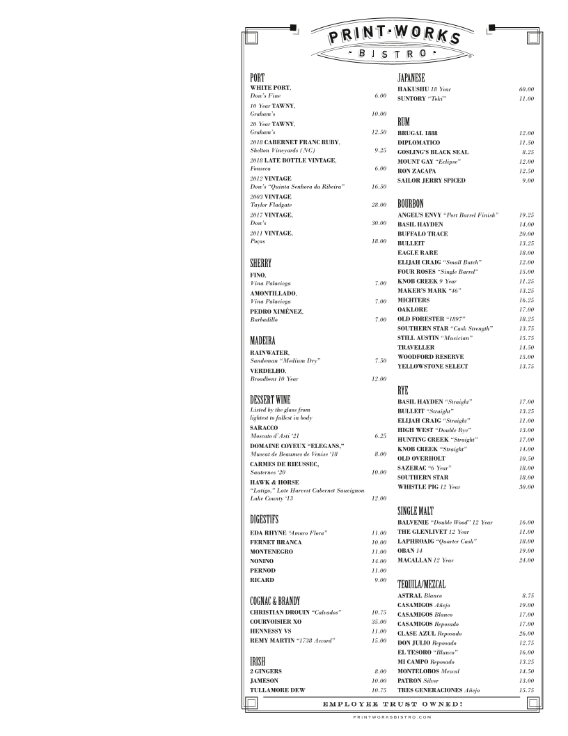Print Works Bistro Photo Menu 7