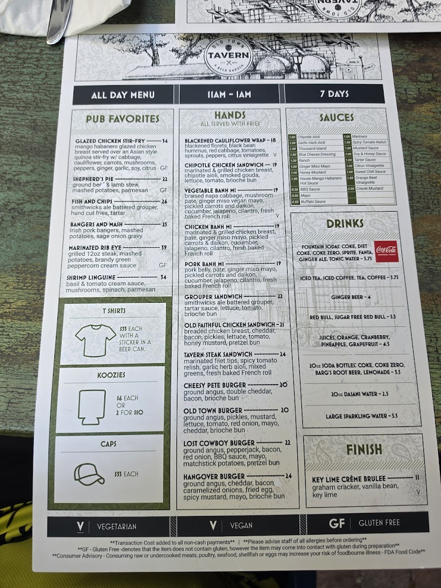 Old Town Tavern & Beer Garden Photo Menu 2