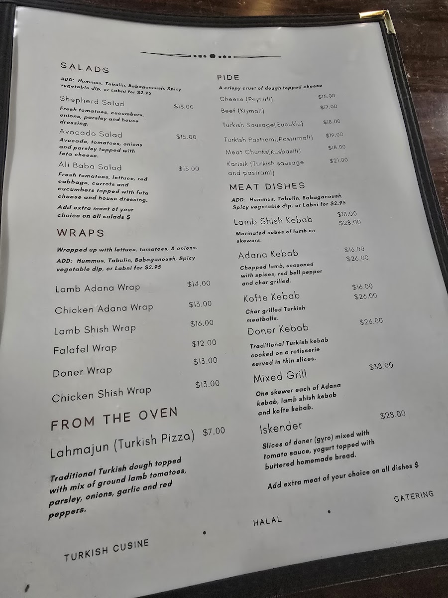 Ali Baba Restaurant & Cafe Photo Menu 3