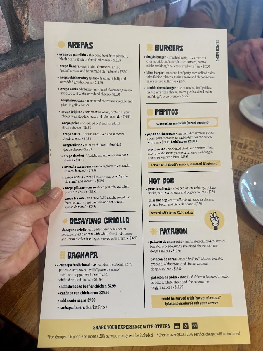 Doggi's Arepa Bar Photo Menu 6