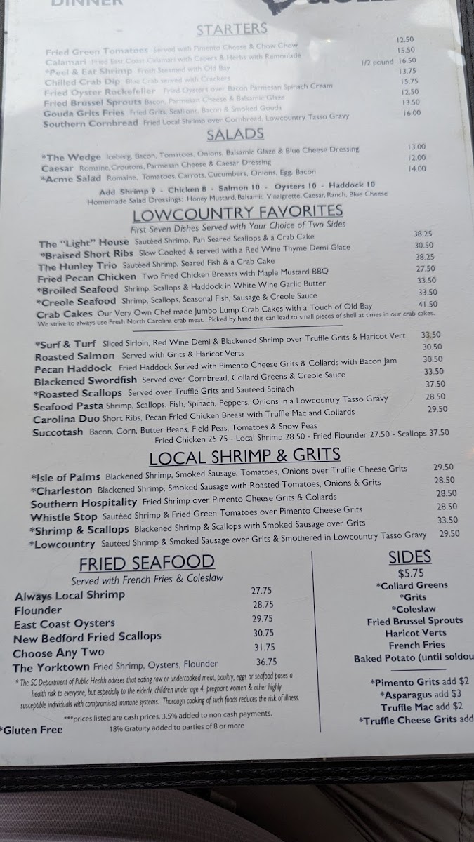 Acme Lowcountry Kitchen Photo Menu 3