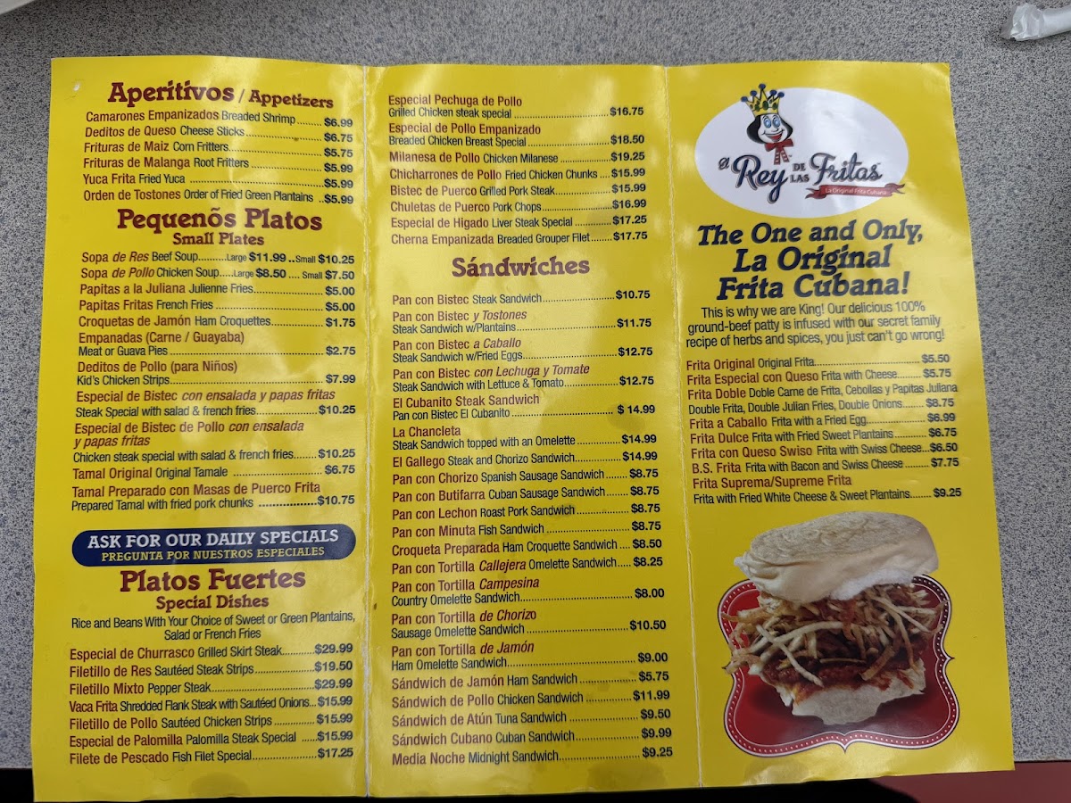 El Rey De Las Fritas Photo Menu 1