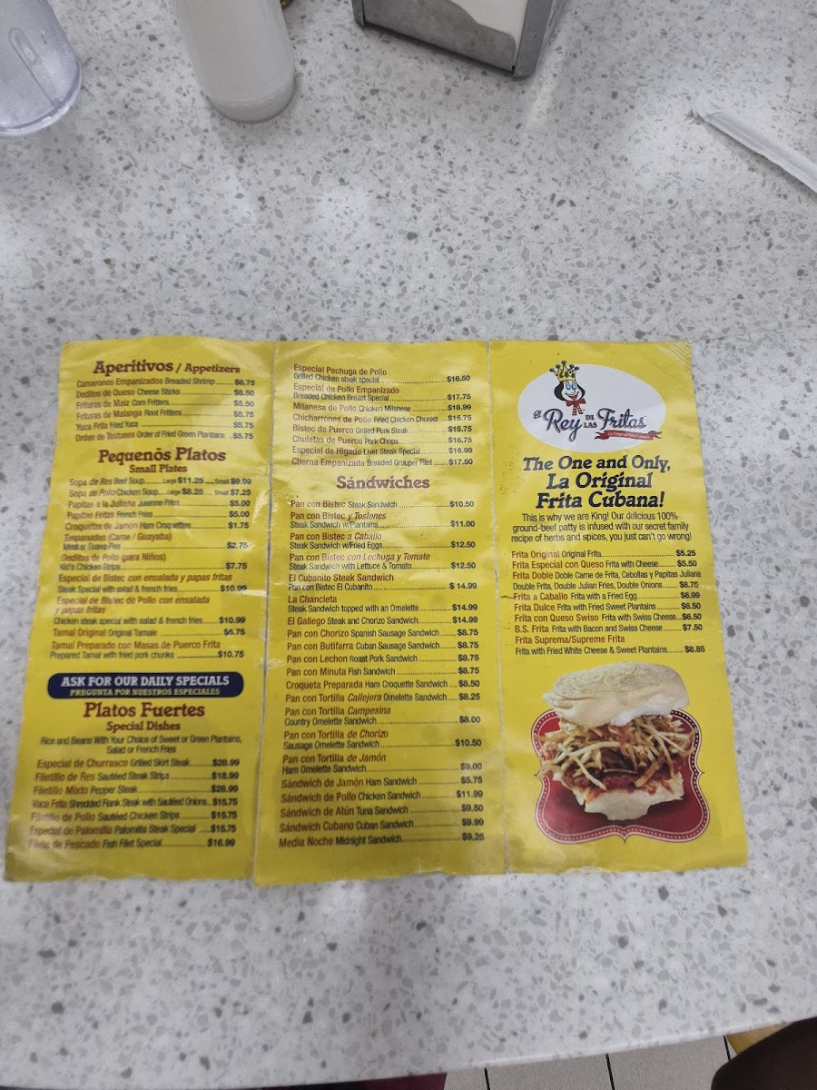 El Rey De Las Fritas Photo Menu 3