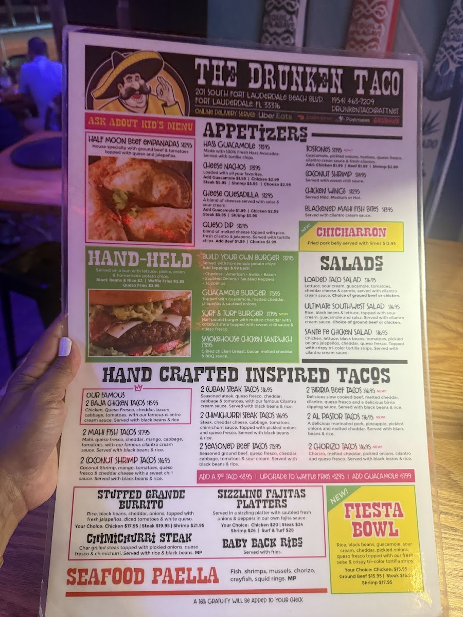 The Drunken Taco Photo Menu 1