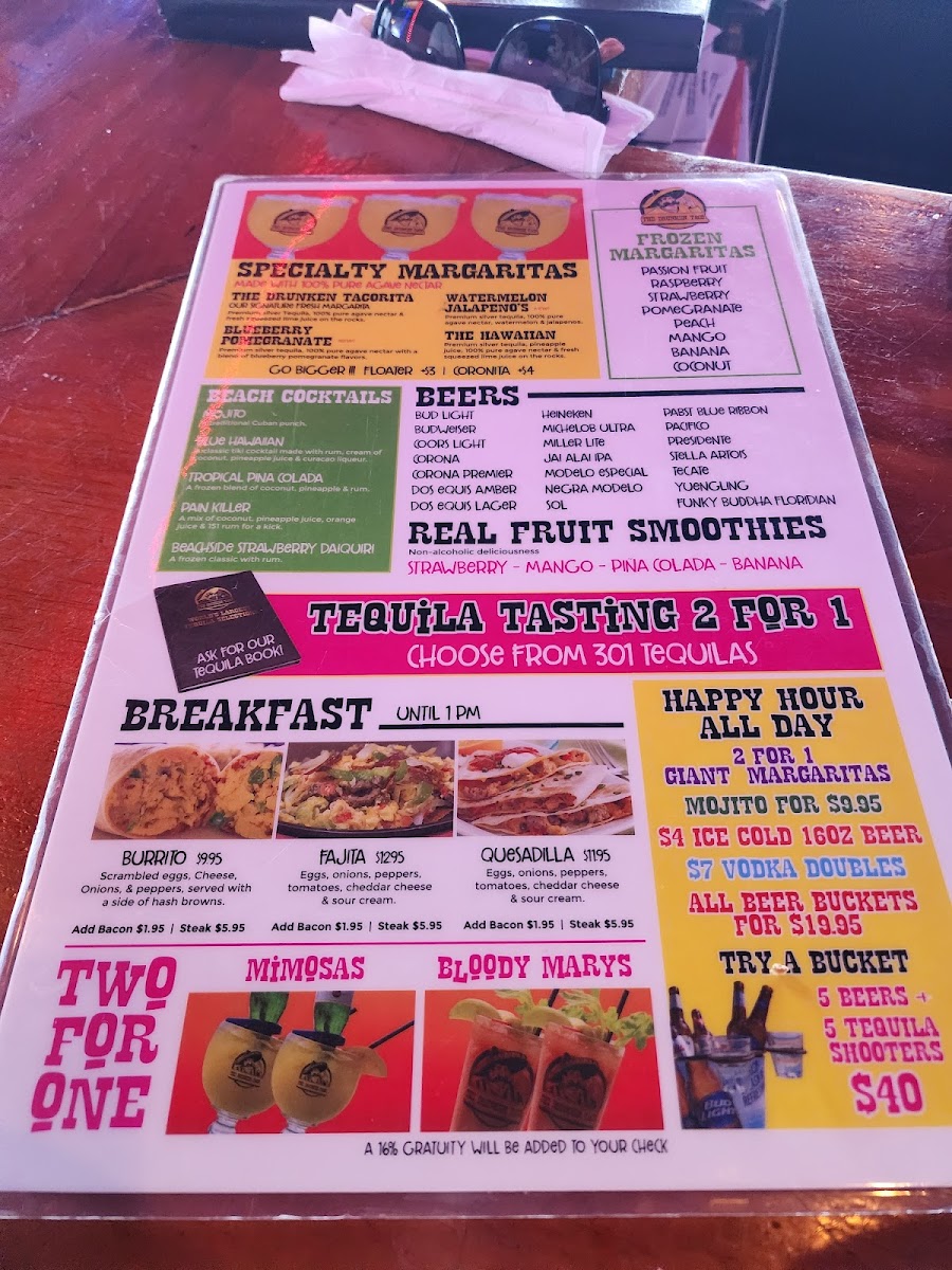 The Drunken Taco Photo Menu 2