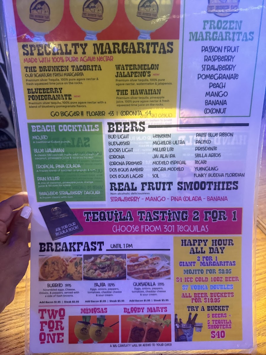 The Drunken Taco Photo Menu 5