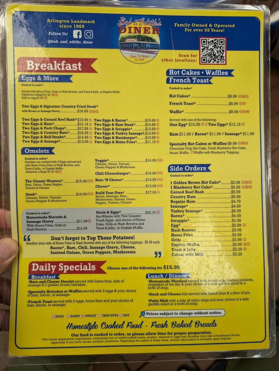 Bob & Edith's Diner Photo Menu 4