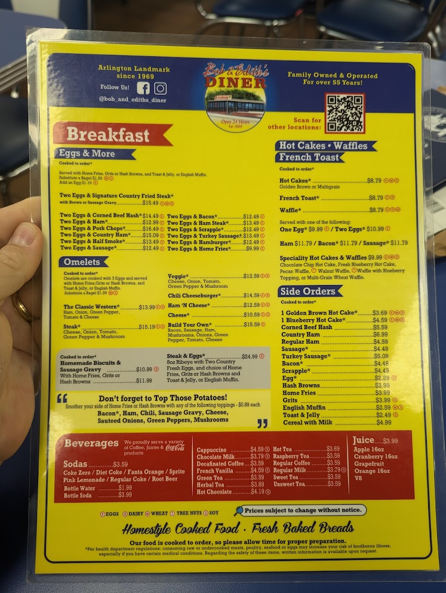 Bob & Edith's Diner Photo Menu 9