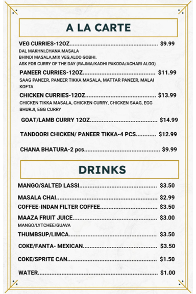 Cafe 23 – Indian Street Food Photo Menu 4