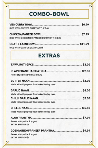 Cafe 23 – Indian Street Food Photo Menu 5