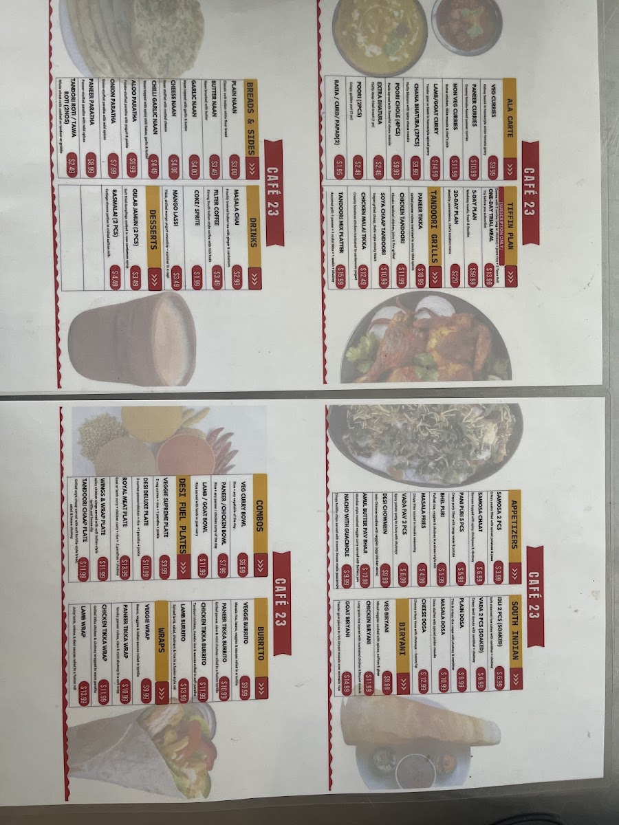 Cafe 23 – Indian Street Food Photo Menu 9
