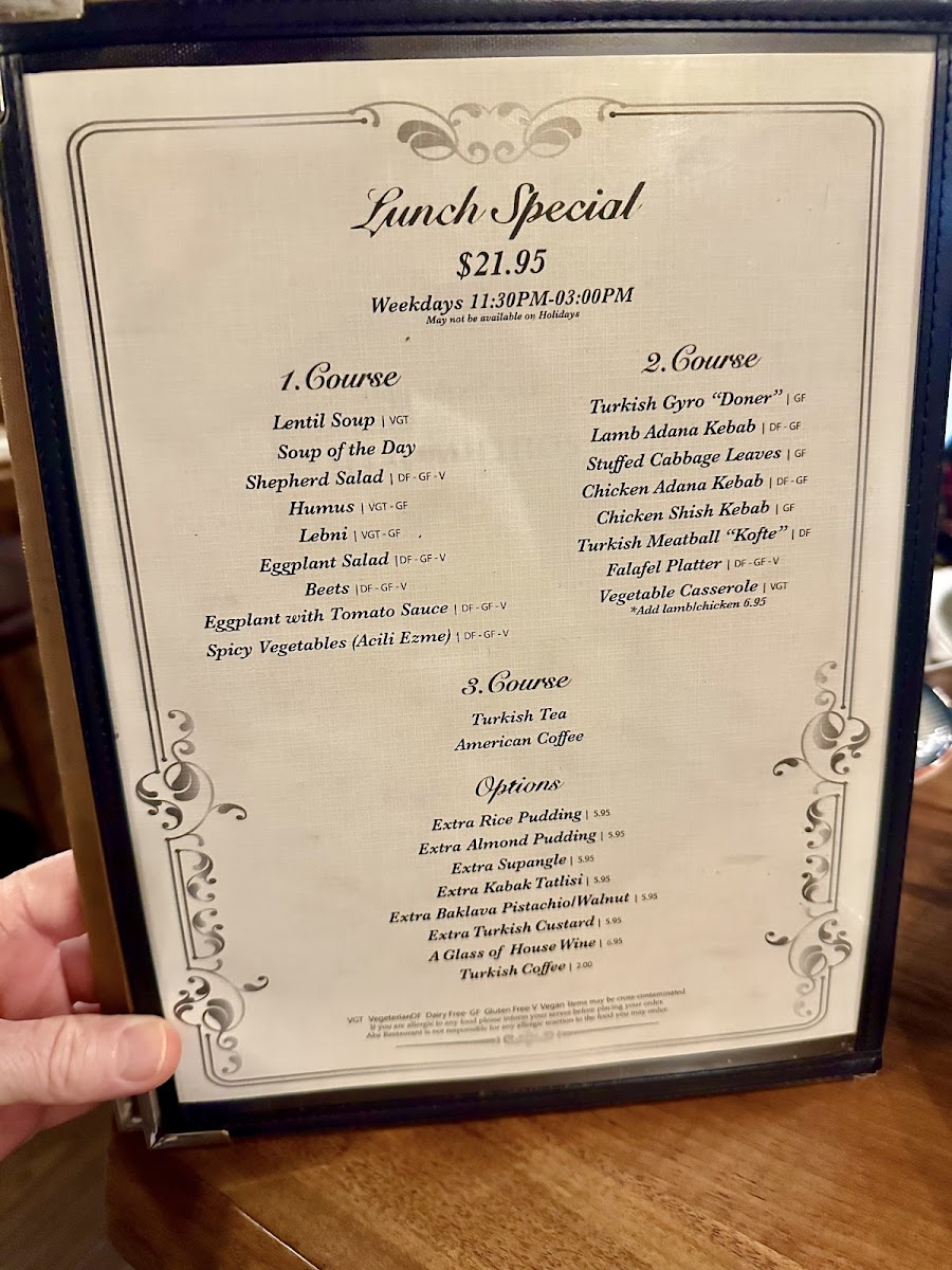ABA Turkish Restaurant Photo Menu 5