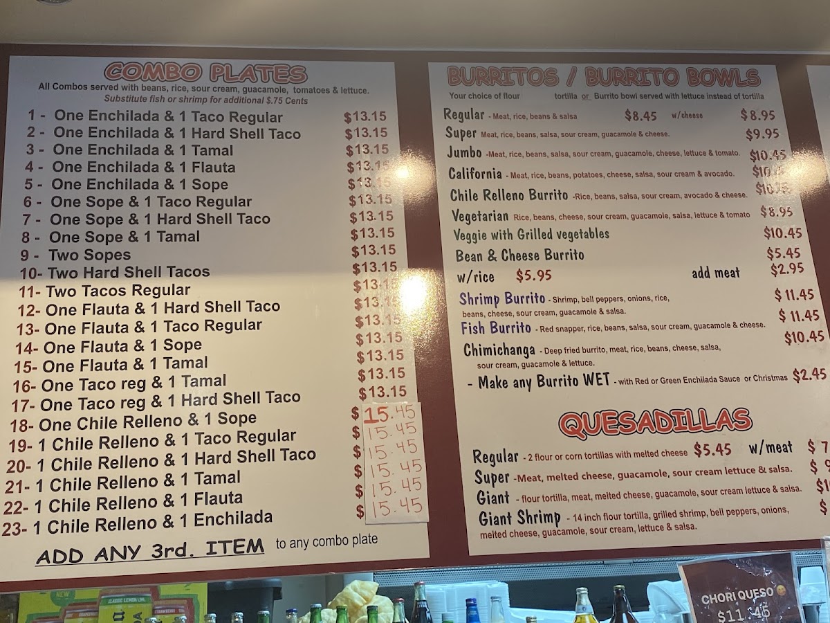 Taqueria El Burrito Photo Menu 7