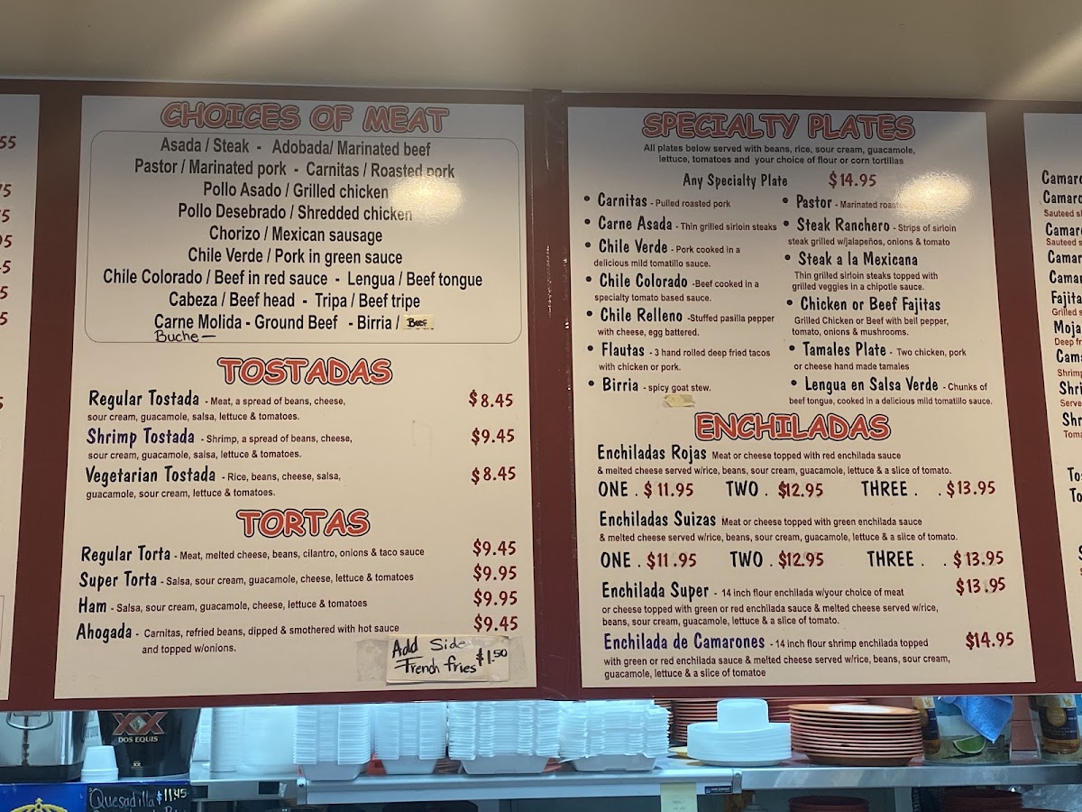 Taqueria El Burrito Photo Menu 8