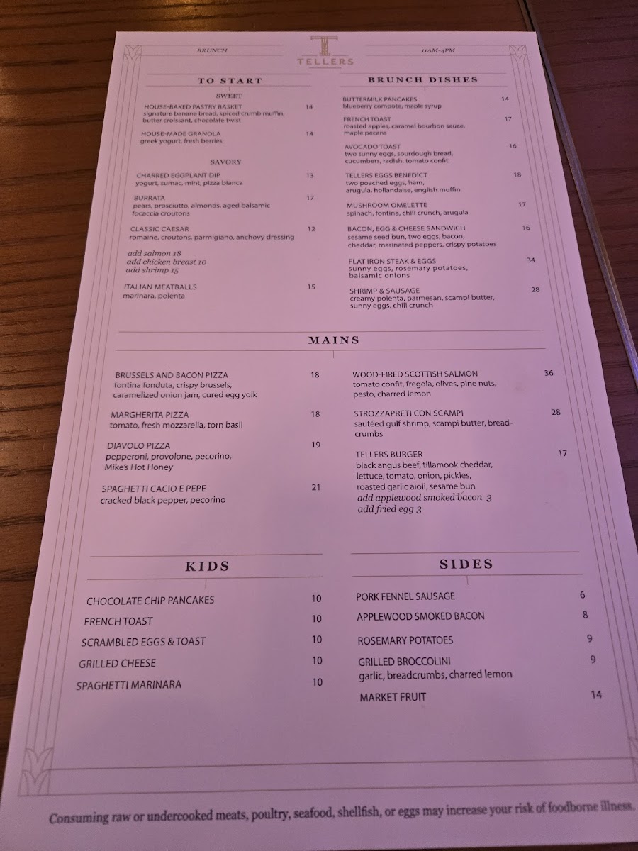 Tellers Photo Menu 9