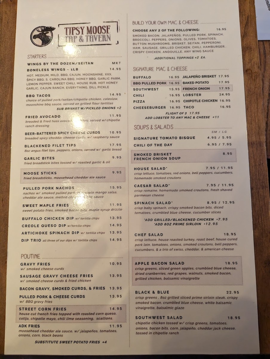 Tipsy Moose Tap & Tavern Photo Menu 7