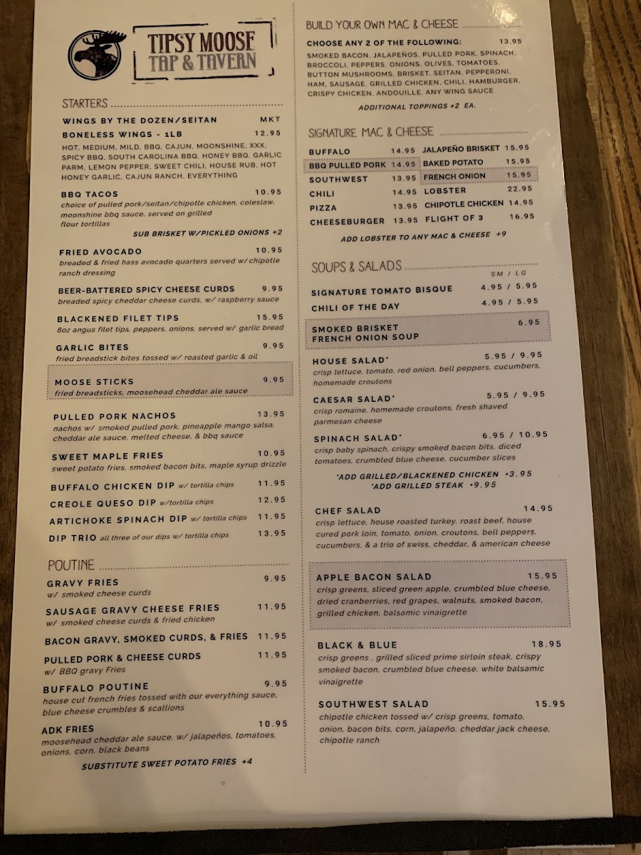 Tipsy Moose Tap & Tavern Photo Menu 8