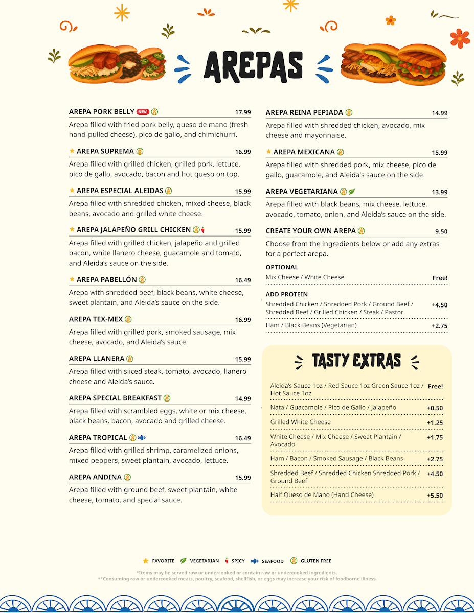 Aleidas Restaurant Photo Menu 1