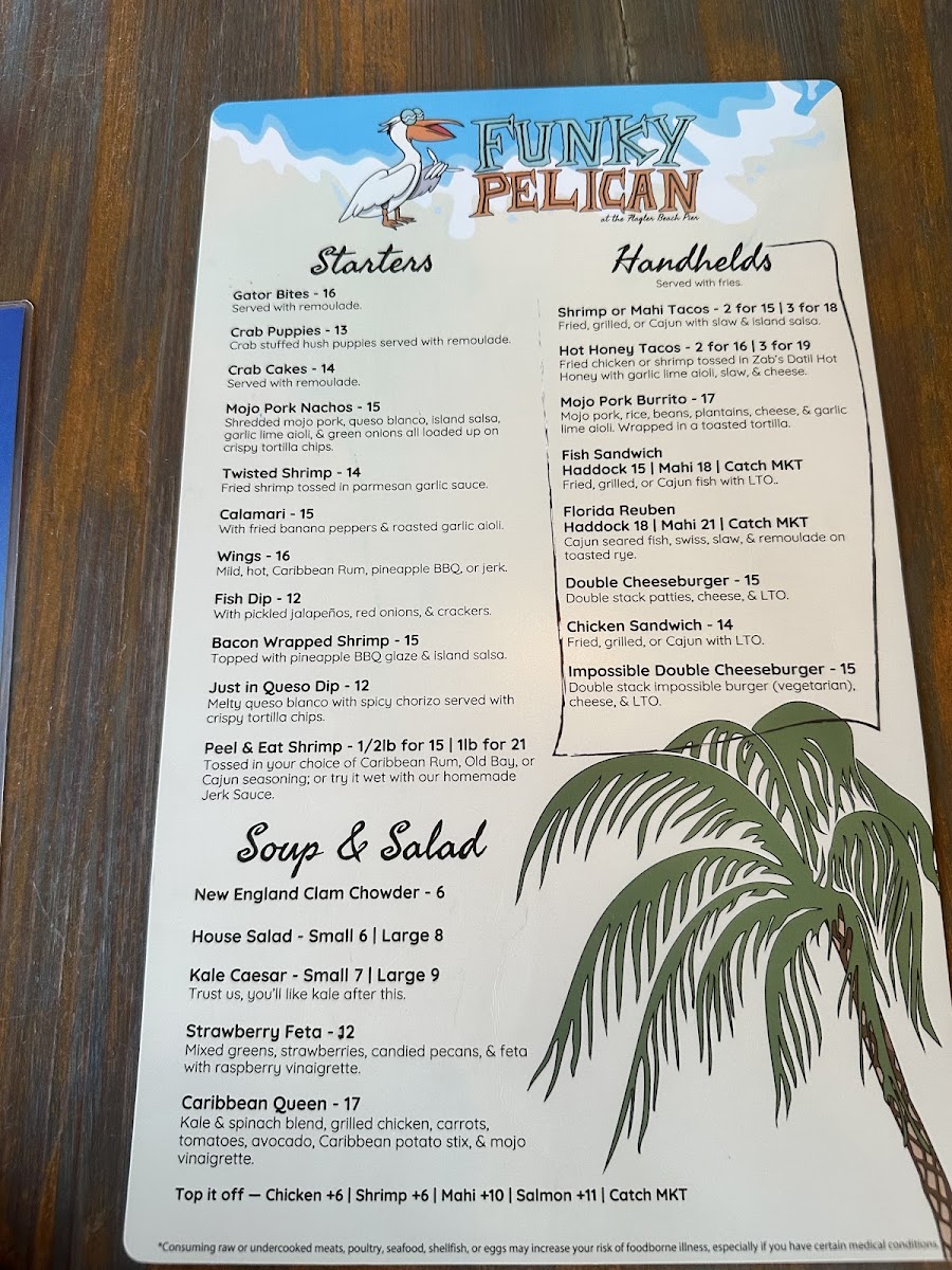 Funky Pelican - Flagler Beach Photo Menu 3