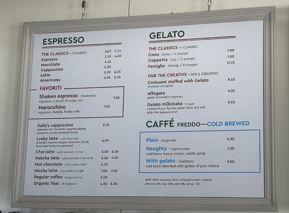 Pappalecco Photo Menu 2