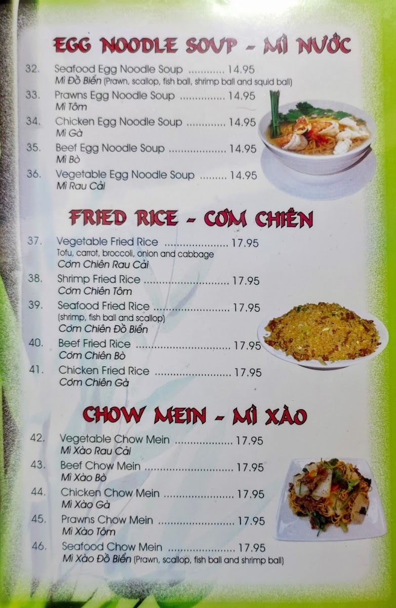 Phở Ever Photo Menu 5