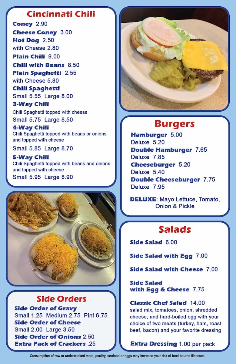 Pleasant Ridge Chili Restaurant Photo Menu 5
