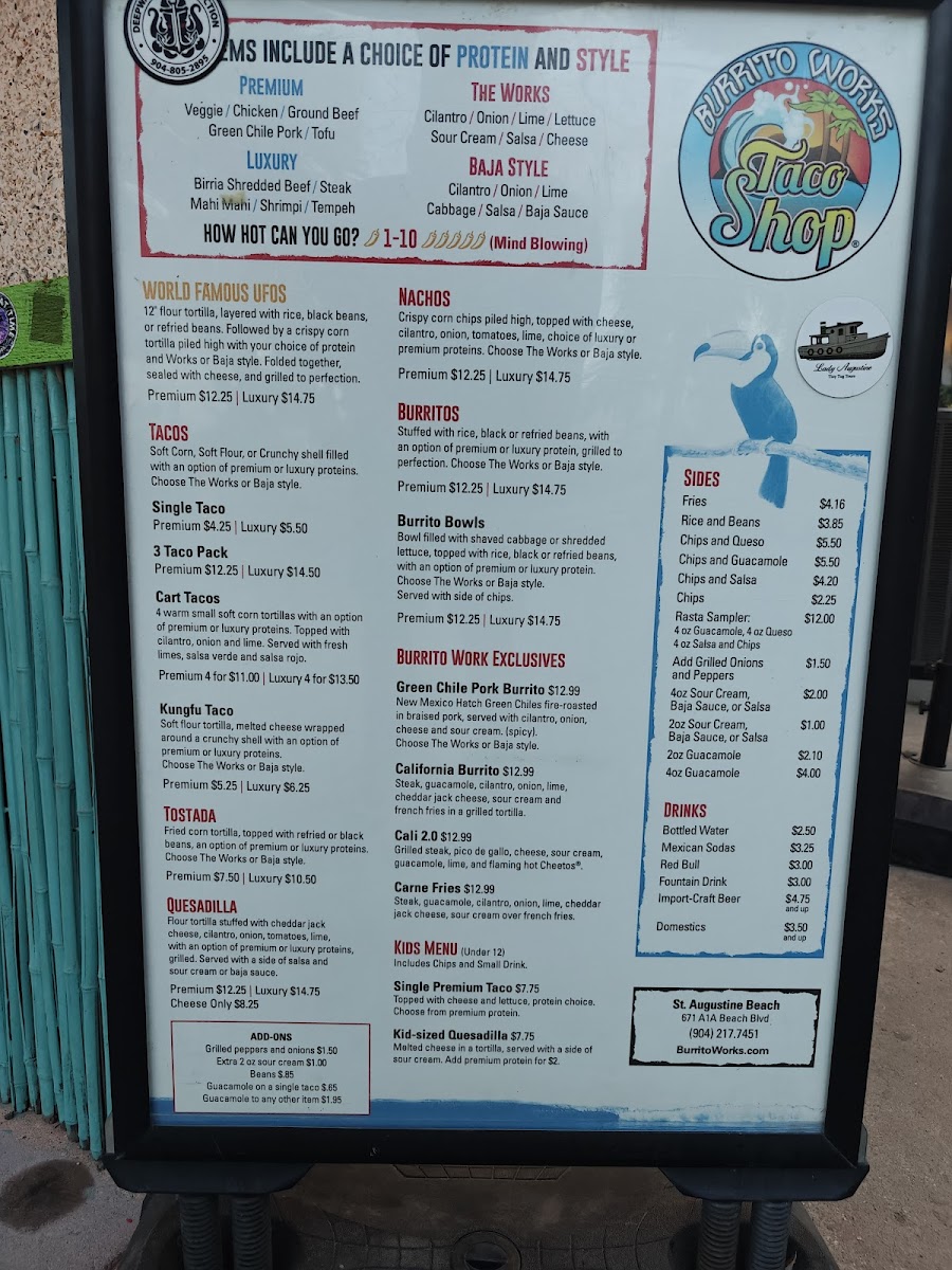A1A Burrito Works Photo Menu 6