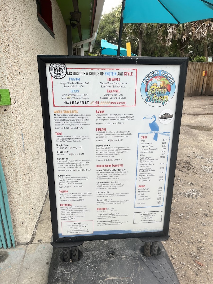 A1A Burrito Works Photo Menu 8