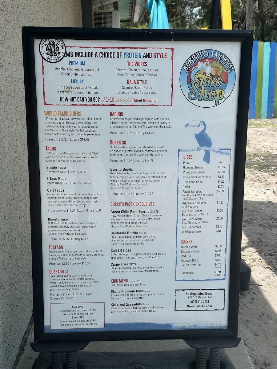 A1A Burrito Works Photo Menu 9
